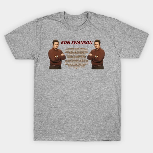 Ron Swanson T-Shirt by TreyJ